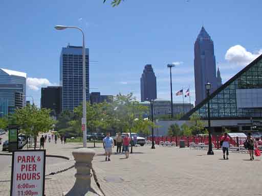 Downtown Cleveland from the East Ninth Street Pier - July 7, 2009.