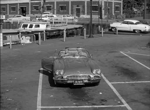 Parking in front of the Coast Guard office - 1961
